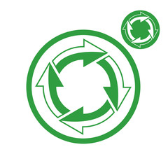 Reload refresh arrows loop vector simple single color icon isola