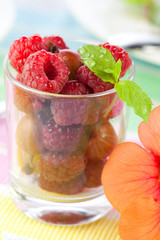 Leckere waffel desert auf dem tisch