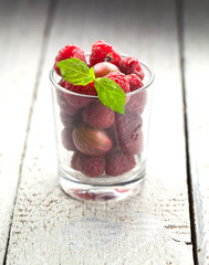 Leckere waffel desert auf dem tisch