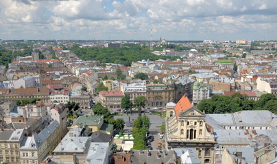 Fototapeta premium Panorama Lviv.