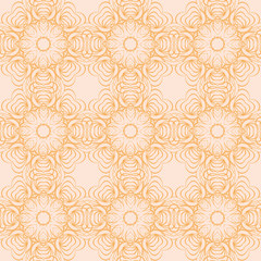 An abstract vintage pattern seamless tracery background.