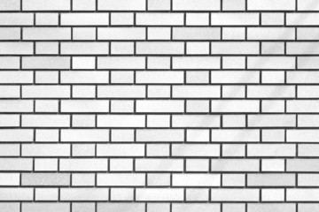 Tiled white brick wall and texture