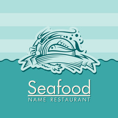 seafood menu design