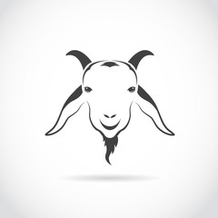 Vector image of an goat head