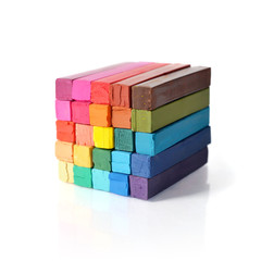 Multicolored artist's pastels