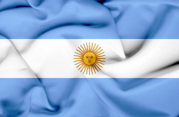  Argentina waving flag