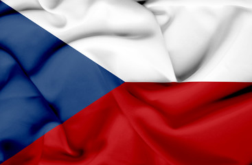 Czech Republic waving flag