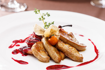 foie gras with sauce