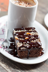 coffee with brownie