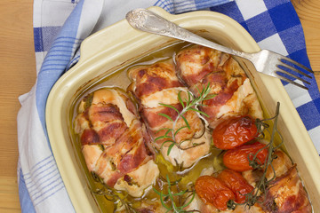 baked chicken from above © SpaPartners