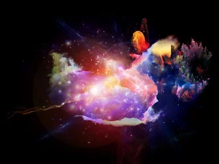 Rolgordijnen Unfolding of Design Nebulae © agsandrew