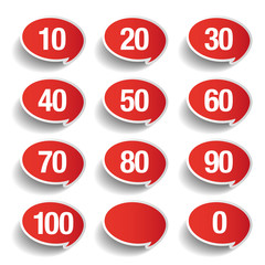 Numbers set. Vector design