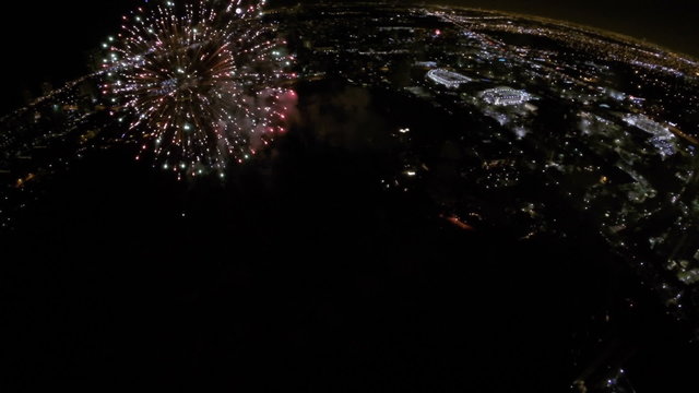 Aerial Fireworks Celebration Dji Phantom