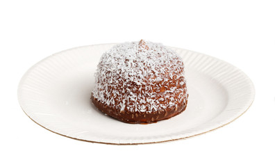 Kokosboll på assiett