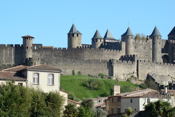 Fototapeta na wymiar Cité de Carcassonne,Aude