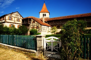 Cortile del castello di Harburg
