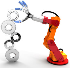 Robot arm build Technology growth gear