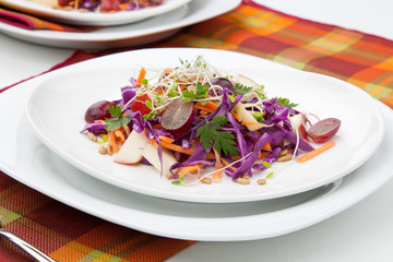 Cabbage, Carrot, And Apple Salad