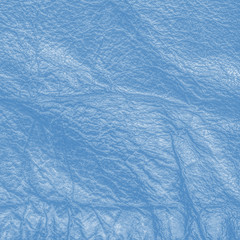 background of crumped blue leather