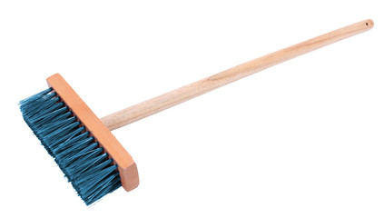 Colorful broom isolated on white