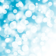 Abstract blue bokeh background