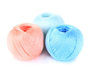 Colorful clews isolated on white