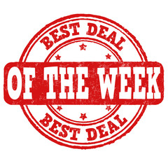 Best deal of the week stamp