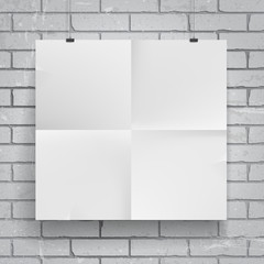 Blank paper poster