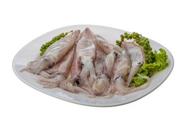 Raw calamari