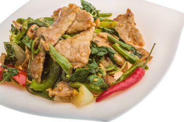 Pork with vegetables