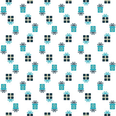Obraz premium Seamless pattern with gift boxes