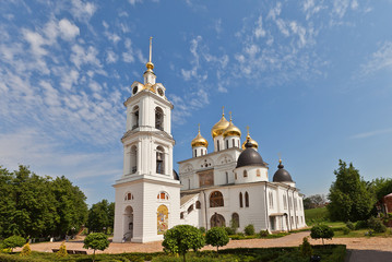 Fototapeta na wymiar Dormition Cathedral (1512) in Dmitrov, Russia