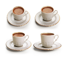 Turkish coffee set with clipping path