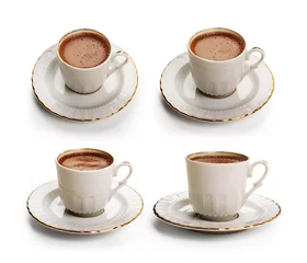 Foto op Canvas Turkish coffee set with clipping path © raksitar