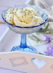 ice cream with a lavender