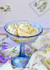 ice cream with a lavender