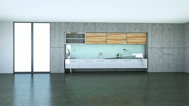 animated Kitchen Interior Design