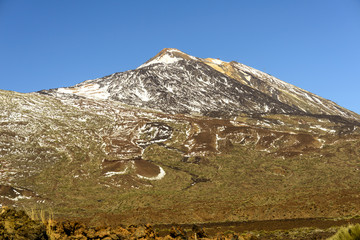 Teide volcano with lava flows