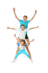 Fototapeta na wymiar Jumping children
