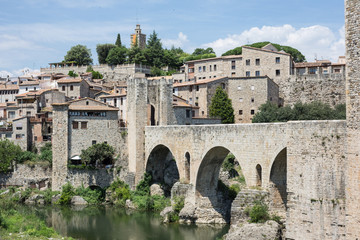 Fototapeta na wymiar Besalu, Girona Spain