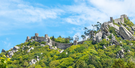 Sinra, Portugal. Moorish castle (castelo dos Mouros)