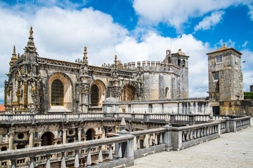 Fototapeta premium Top of Dom Joao III Cloister (Renaissance masterpiece) in the Te