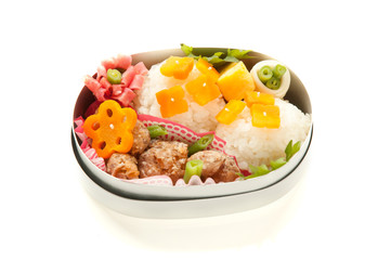 紫陽花モチーフの弁当