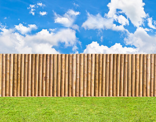 half round post and rail fence horizontal seamless