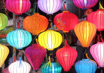 Fototapeta na wymiar Vietnamese Lanterns Lights