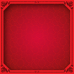 Oriental Chinese seamless pattern background with frame