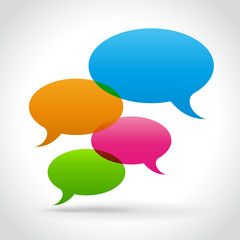 Vector speech bubbles