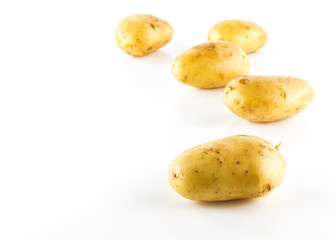 potatos isolated on white