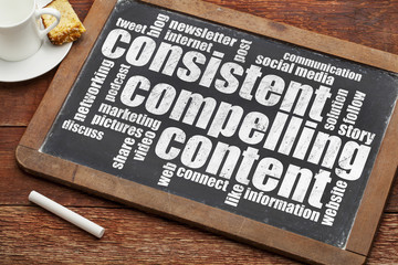 consistent, compelling content