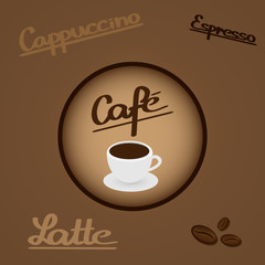 Coffee - design elements and typography
